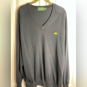 Masters Black V-Neck Sweater